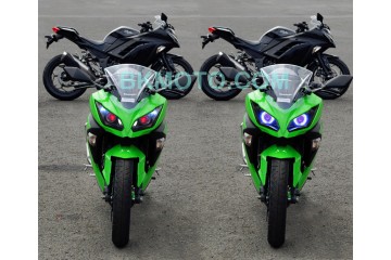 2013 - 2018 Kawasaki Ninja 300 HID BiXenon Projector kit with angel eyes halo